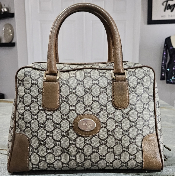 Gucci Handbags - Vintage Gucci Plus GG Supreme Satchel Top Handle Bag 1980s